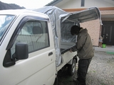 信州 長野 生坂村 軽トラ幌