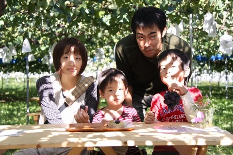 信州 長野県 生坂村 ぶどう狩り 巨峰狩り 季来里ふぁーむすずき
