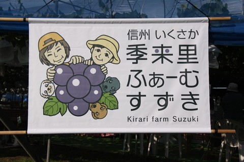 長野県 生坂村 ぶどう狩り 巨峰狩り 季来里ふぁーむすずき