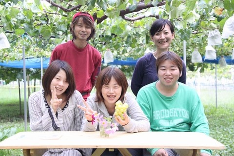 信州 長野県 生坂村 ぶどう狩り 巨峰狩り 季来里ふぁーむすずき
