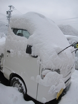 信州 長野 生坂村 雪景色