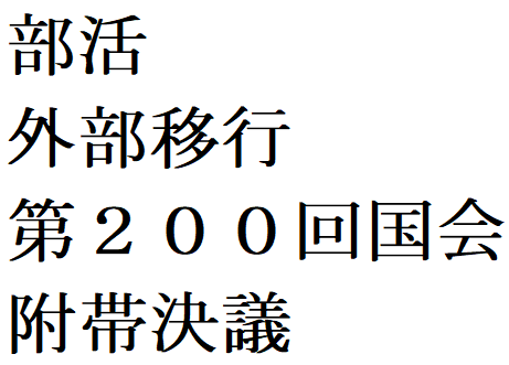 200国会