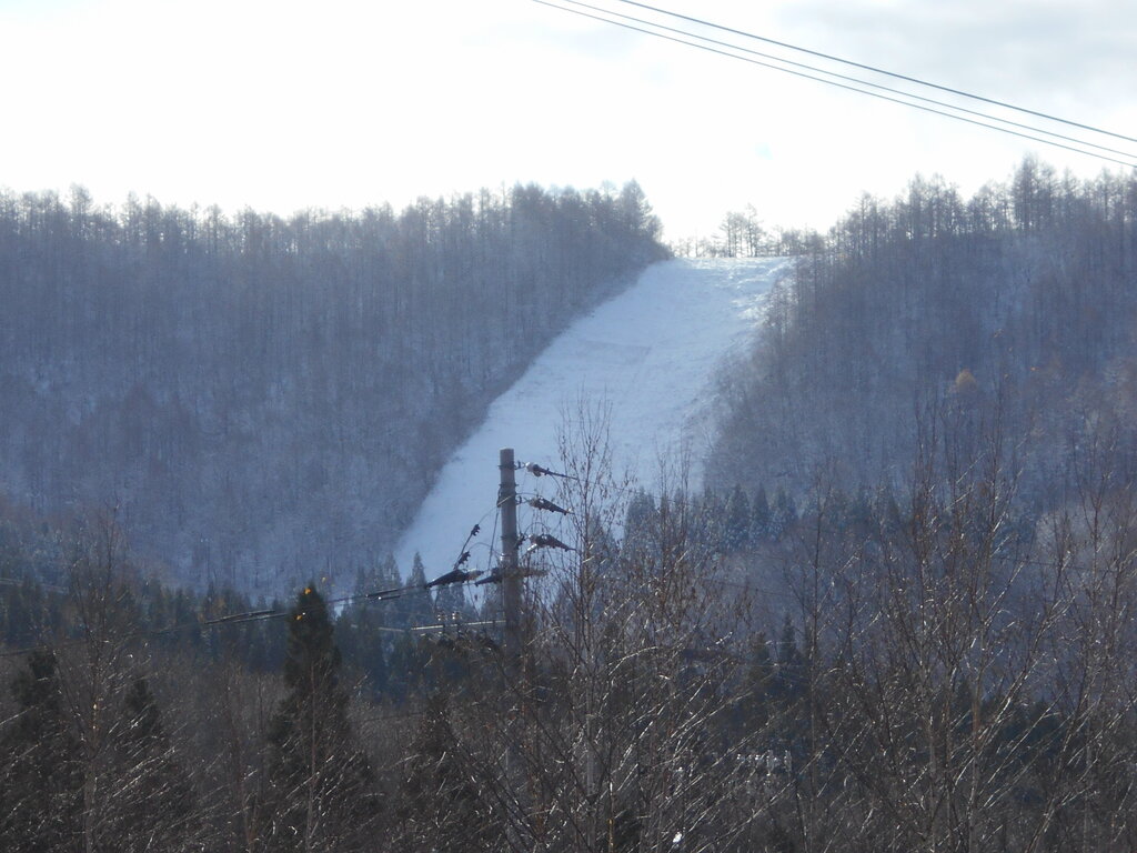 蔵王で一番斜度ある横倉の壁全面雪に覆われ真っ白になりました 蔵王温泉スキー場河童のスキー