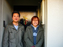 玄関前