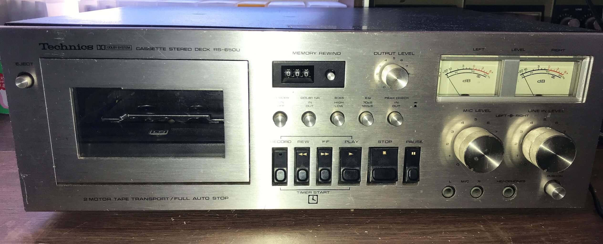 Technics カセットデッキ RS-650U : audio audio Technics カセットデッキ RS-650U : audio audio