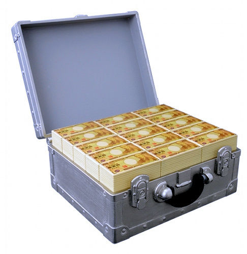 1 6スケールの3億円入りジュラルミンケースを販売 税込2100円 かっぱトレンディ