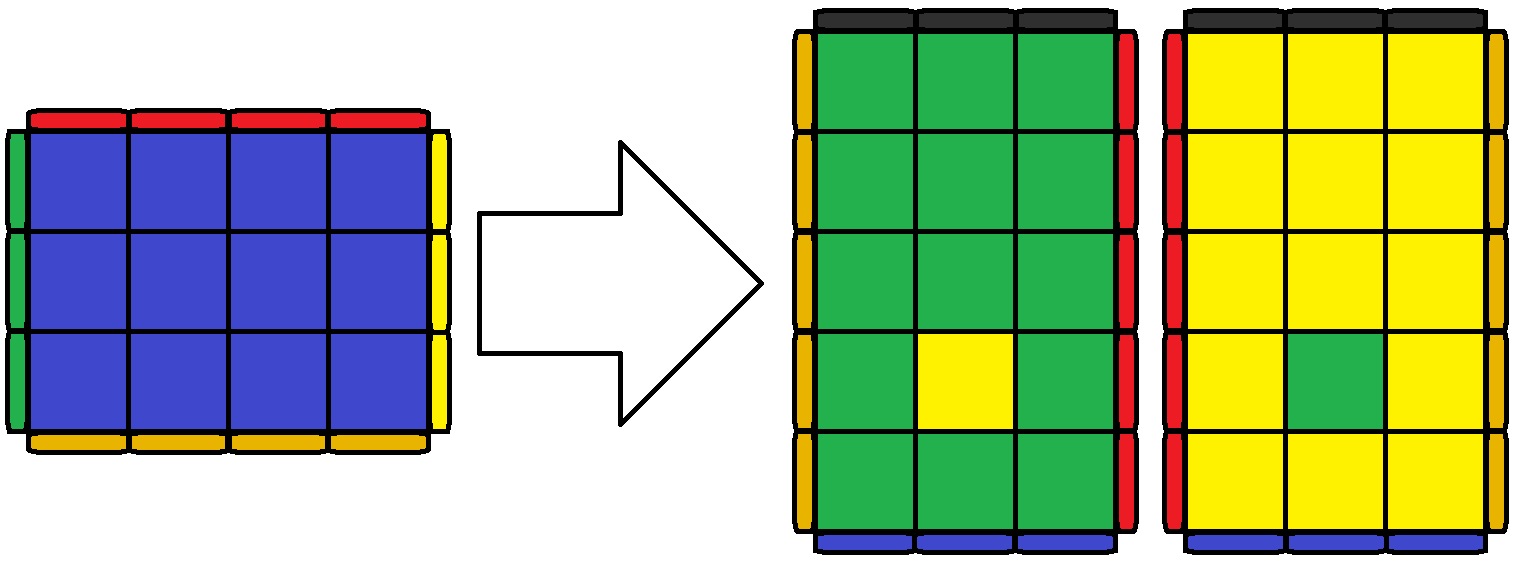 3x4x5のパリティ操作 ちゃんと解説 ルービックキューブ Karabendayo