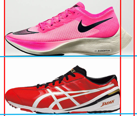 アシックスとナイキ比較