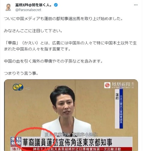 蓮舫都知事選01