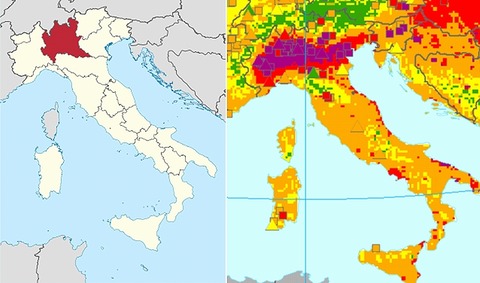 イタリアの大気汚染