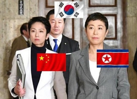 立憲民主党支配国関係三人図