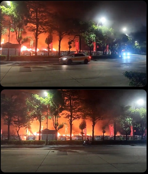 爆発炎上BYDショールーム