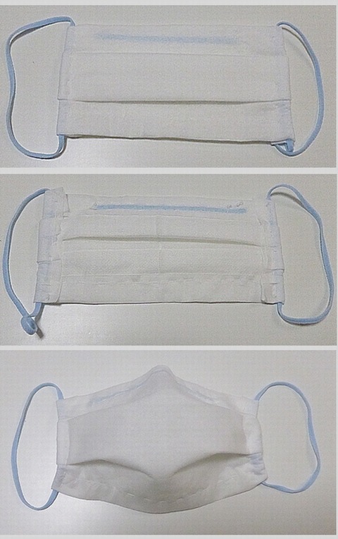 自作マスク手縫い編3