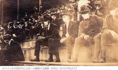 スペイン風邪のマスク