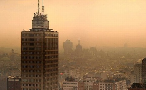 イタリアの大気汚染ミラノ