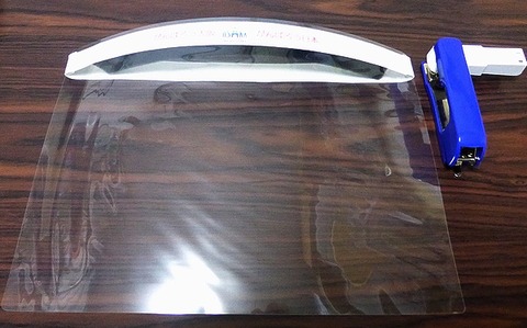 フェイスシールドラミネート完成形