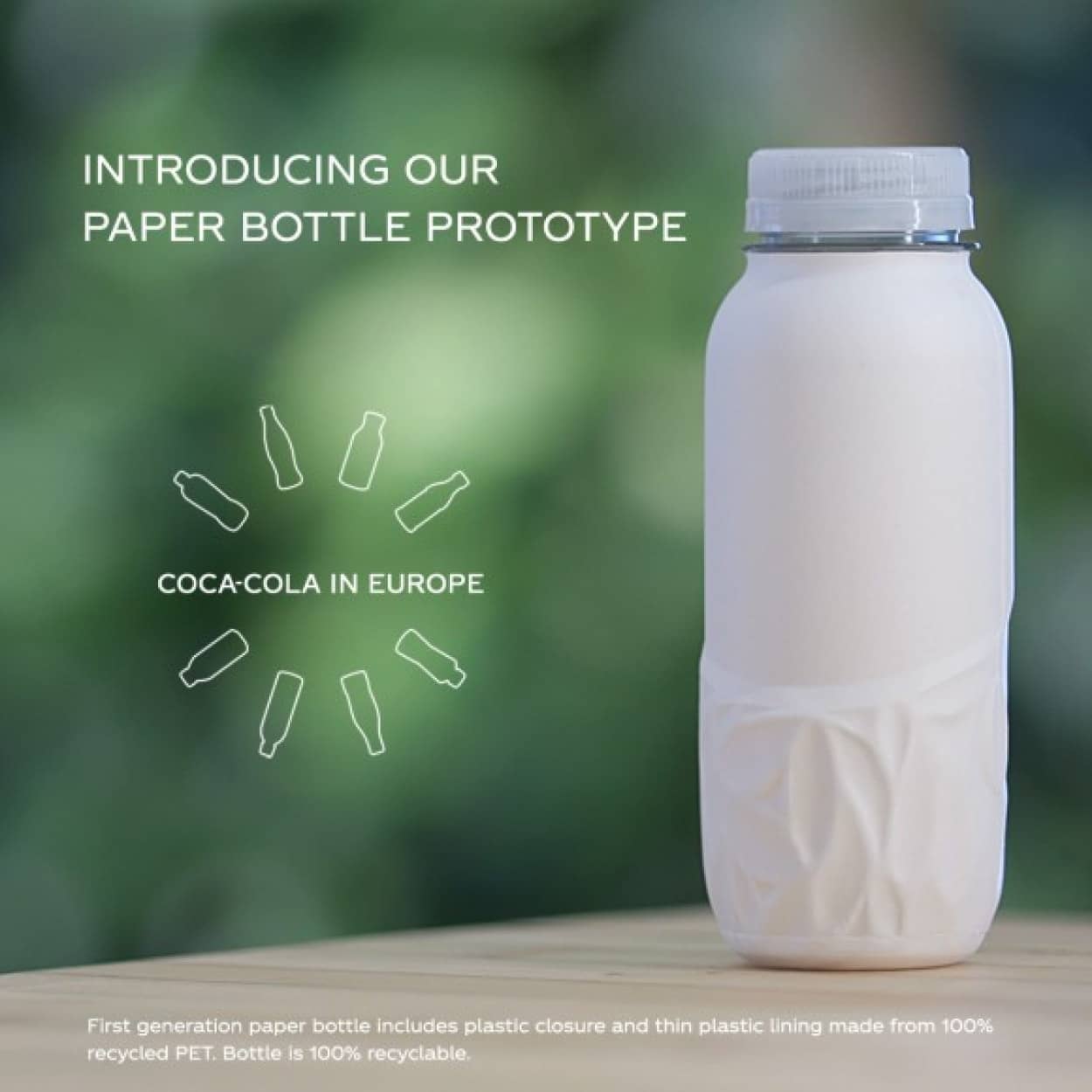 コカ・コーラが紙製容器を開発