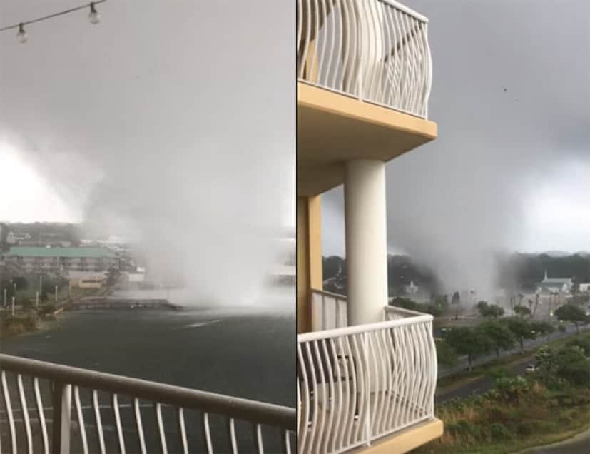 ジリジリ竜巻が接近 建物を吹き飛ばし海水を巻き上げなら目前に迫ってくる衝撃映像 アメリカ カラパイア ジリジリ竜巻が接近 建物を吹き飛ばし海水を巻き上げなら目前に迫ってくる衝撃映像 アメリカ カラパイア