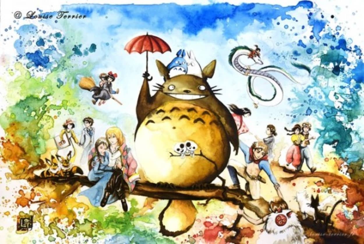 ジブリアニメを愛するフランス人が描いた水彩画 カラパイア ジブリアニメを愛するフランス人が描いた水彩画 カラパイア