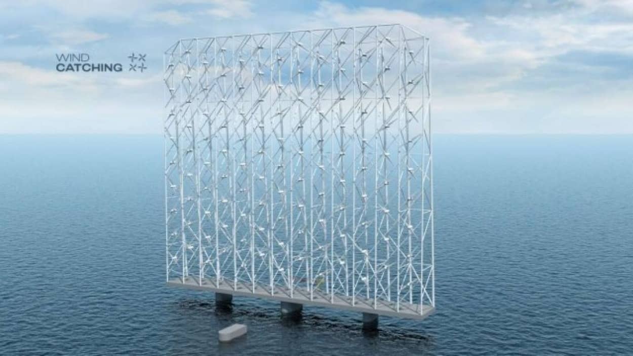 次世代型風力発電機はキネティックアートのよう