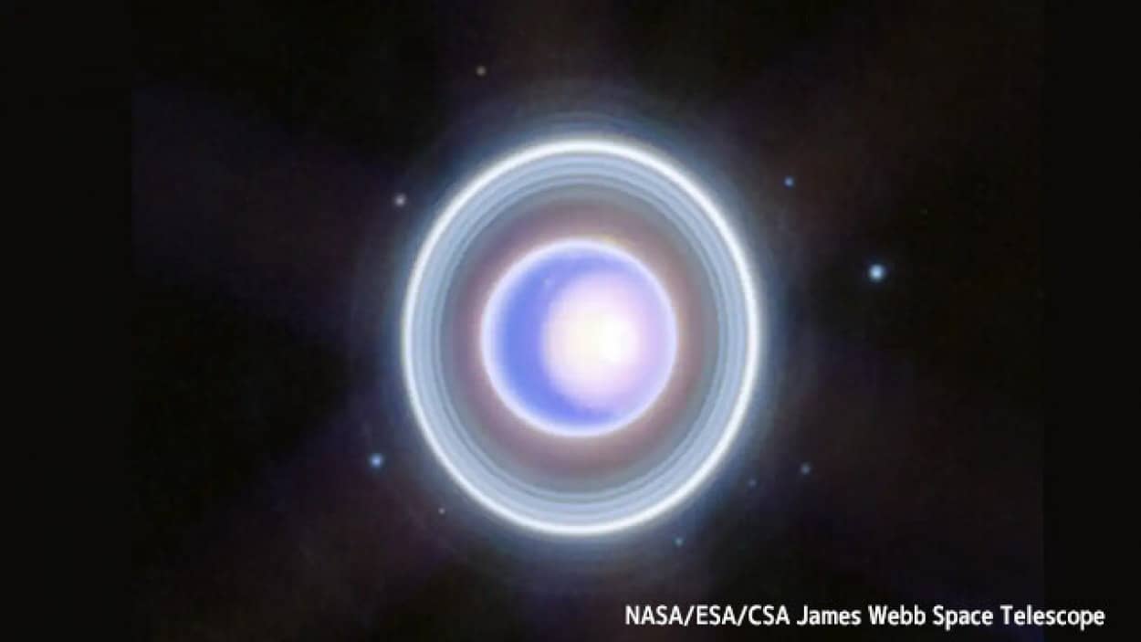 ジェイムズ・ウェッブ宇宙望遠鏡が天王星の鮮明な環をとらえる