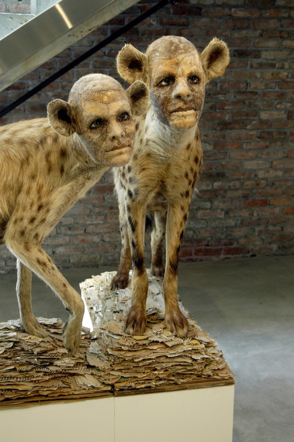 これが究極の擬人化か 動物のはく製に人間の顔を付けたキメラアート カラパイア
