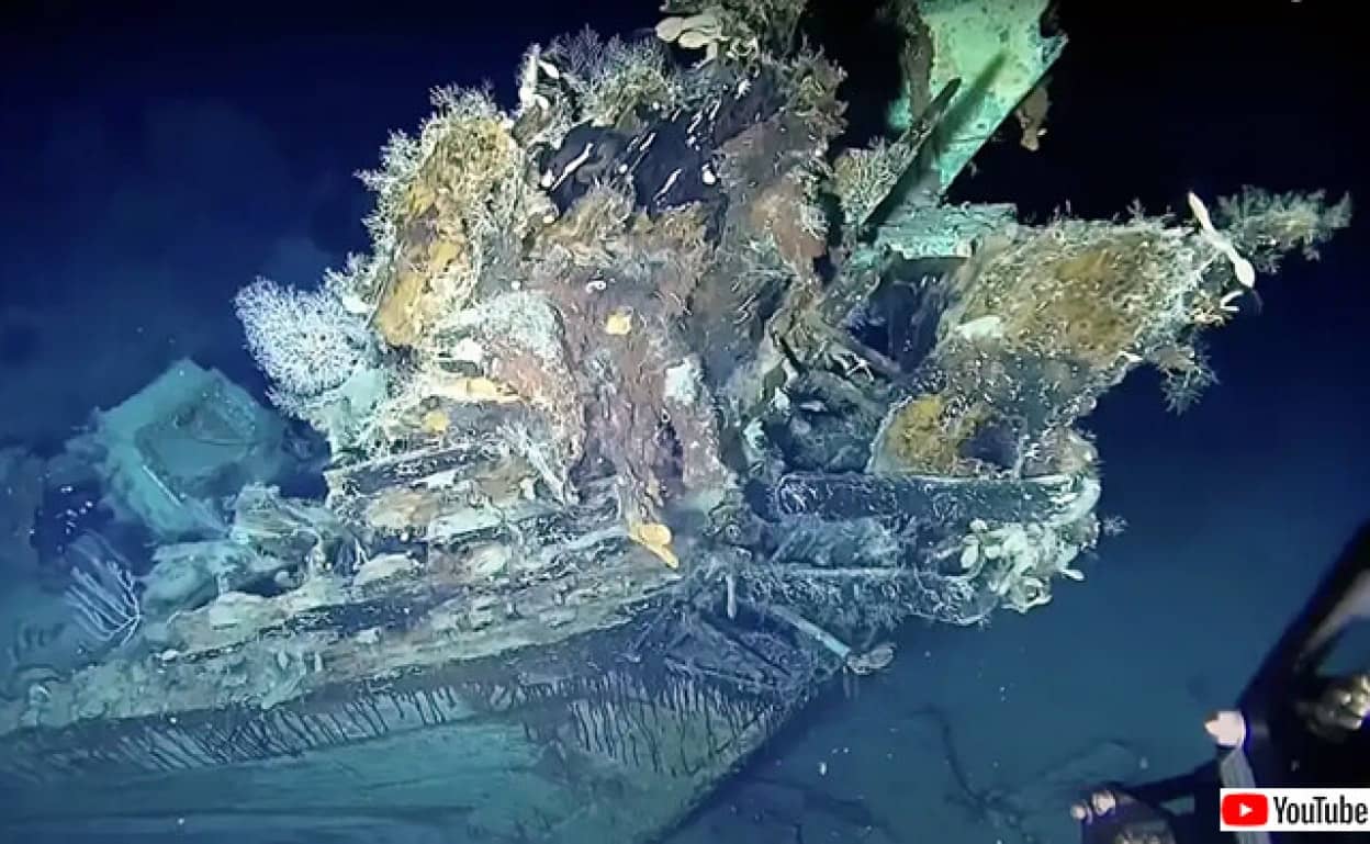 コロンビアの沈没船