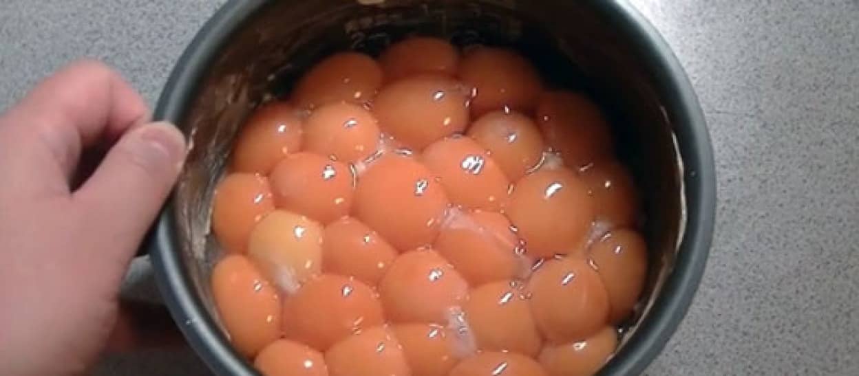 卵の黄身50個を炊飯器で炊いてみた こうなった カラパイア 卵の黄身50個を炊飯器で炊いてみた こうなった カラパイア