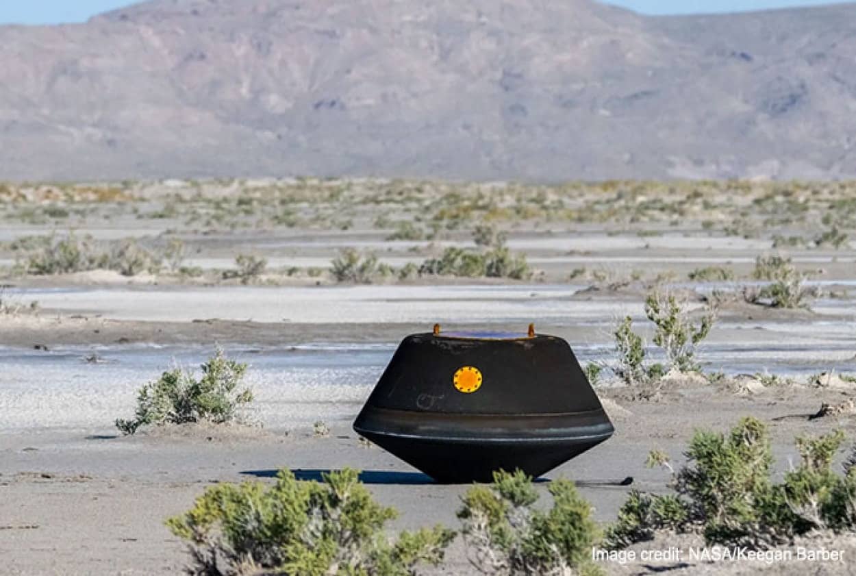 NASAが小惑星ベンヌのサンプル回収に成功