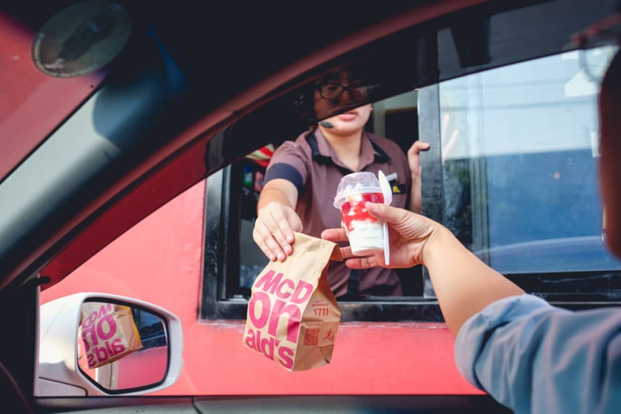 アメリカのマクドナルドの従業員に善意の輪