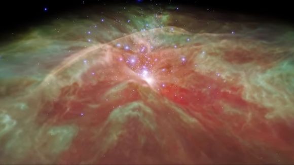 見せられて宇宙。オリオン星雲を旅した気分になれるロマンと感動の動画