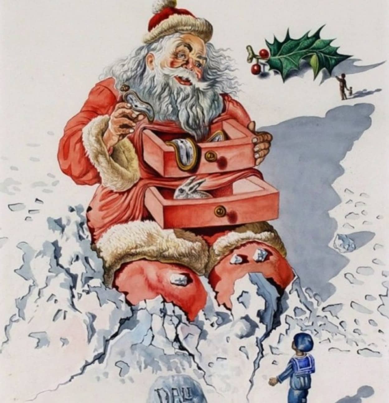 サルバドール ダリが描いたクリスマスカード アメリカでは一般受けしなかった件 カラパイア サルバドール ダリが描いたクリスマスカード アメリカでは一般受けしなかった件 カラパイア