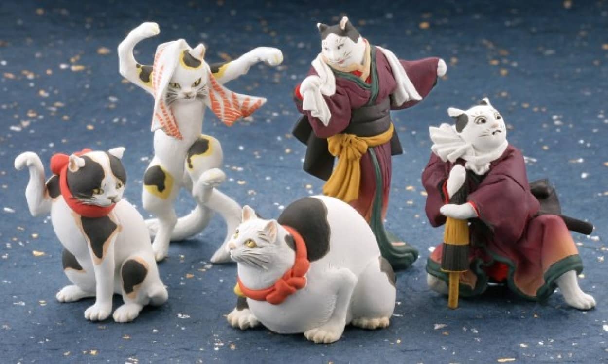 驚きの再現度 浮世絵師 歌川国芳が描いた猫たちが海洋堂のミニフィギュアになって新発売 カラパイア