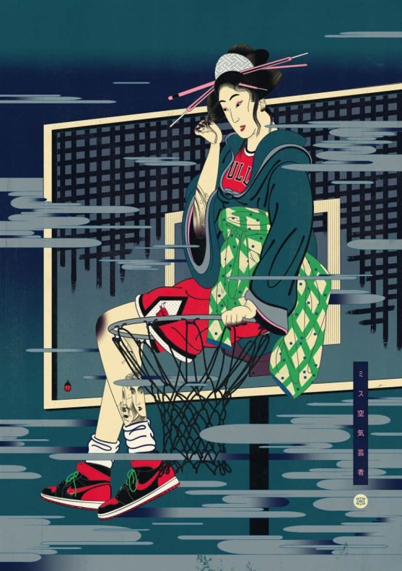 日本文化と浮世絵が好き でもバスケットも好き だもんだからこうなった 江戸ボールシリーズ が開幕じゃい カラパイア
