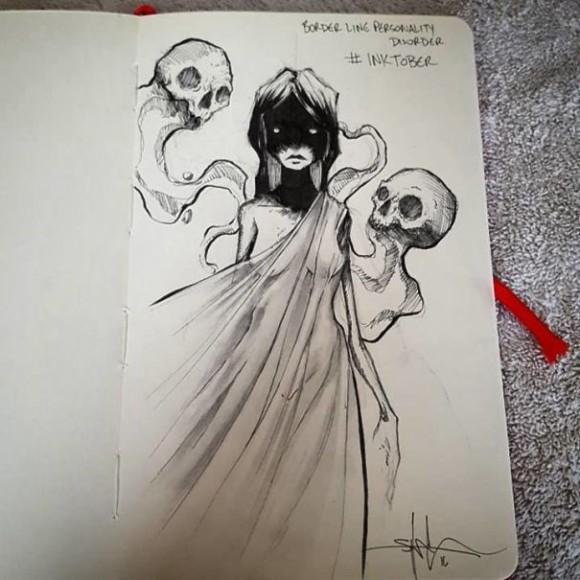 様々な精神疾患をダークなイラストで表現したイラストレーター カラパイア