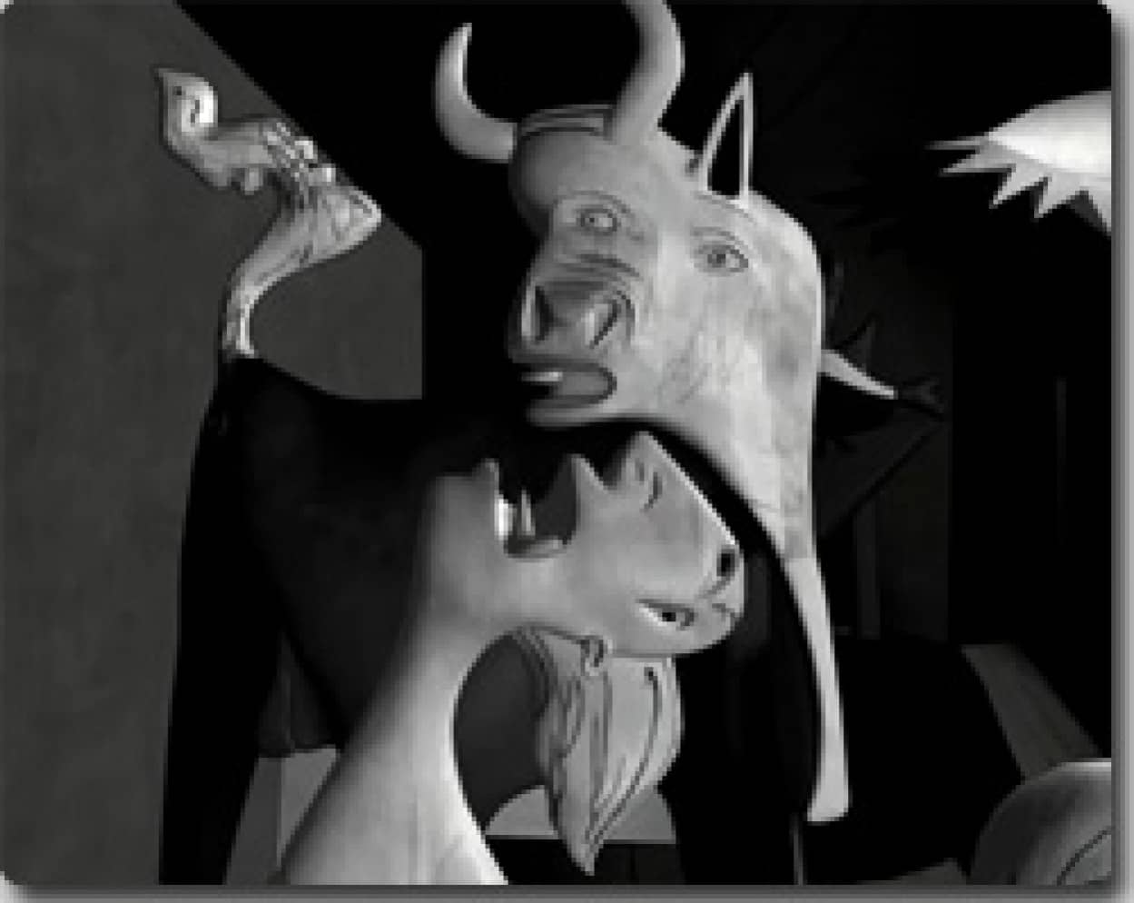 ピカソの名画 ゲルニカ を3dモディファイ映像で カラパイア ピカソの名画 ゲルニカ を3dモディファイ映像で カラパイア