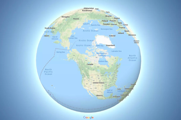 平面だと面積が歪みがちだから グーグルマップが地図を球面化 ますますリアルに近づいた件 カラパイア