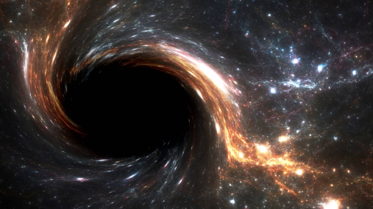 星の内部に極小のブラックホールが存在する可能性