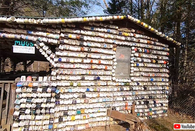 3万個のマグカップに完全に覆われた「マグカップの家」