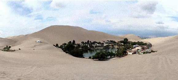 漫画やアニメでよく見る あの砂漠のオアシスは本当にあった ペルーの砂漠にある ワカチナ オアシス カラパイア