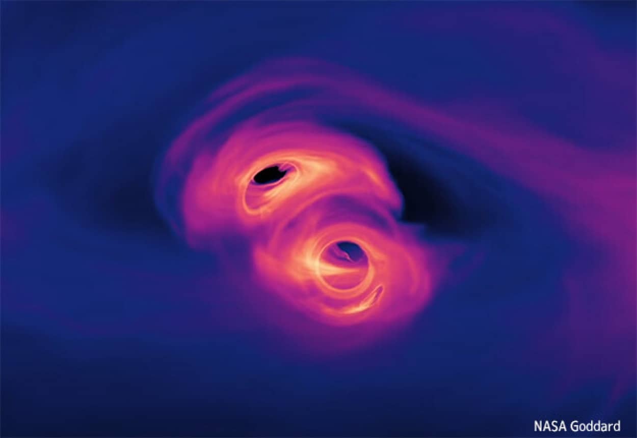 3年以内に衝突する運命にある2つの超大質量ブラックホール