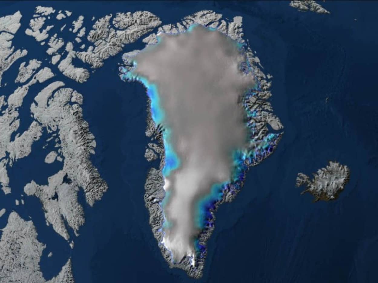 グリーンランドの地下から古代湖発見