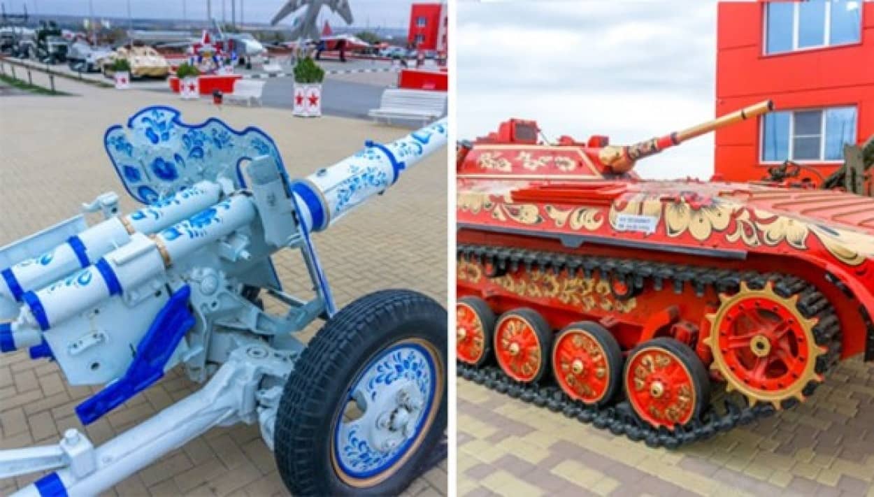 あらやだカワイイ ロシア伝統工芸で彩られた軍用兵器 車両 カラパイア