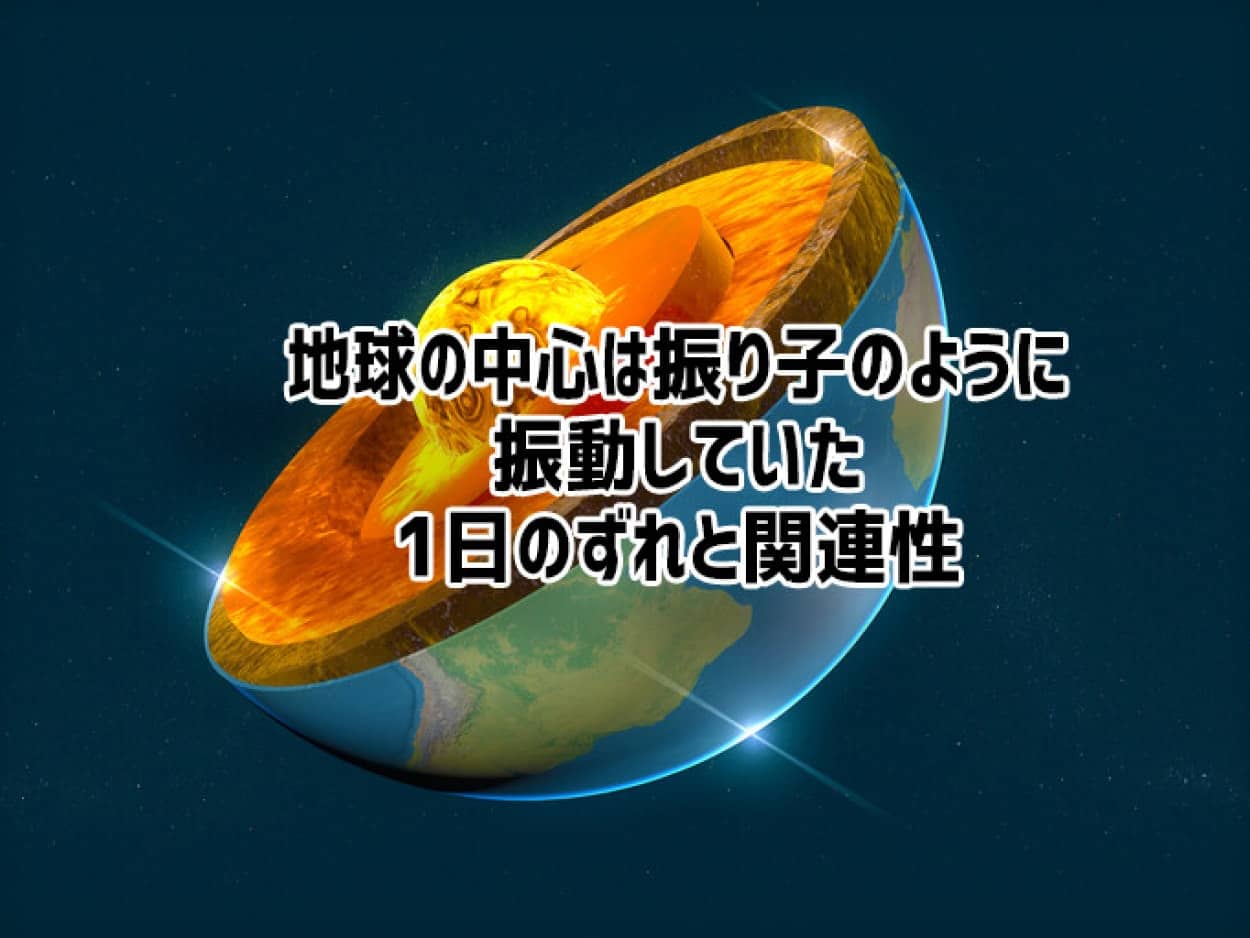 地球の内核のは振り子のように揺れていた