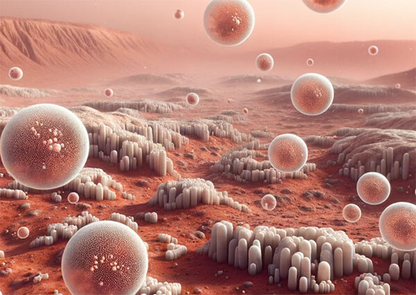 砂漠の細菌を混ぜた「生きた塗料」が火星に酸素をもたらす
