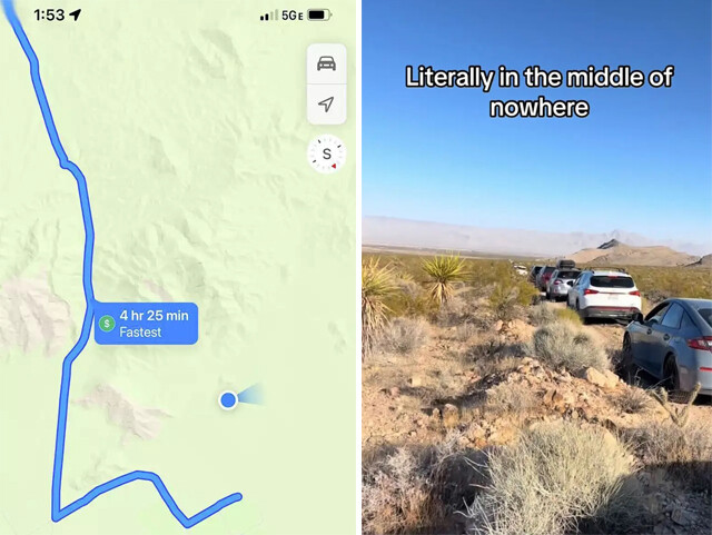 グーグルマップに従った結果、ドライバーが列をなし砂漠の道なき道へ案内されGoogleが謝罪