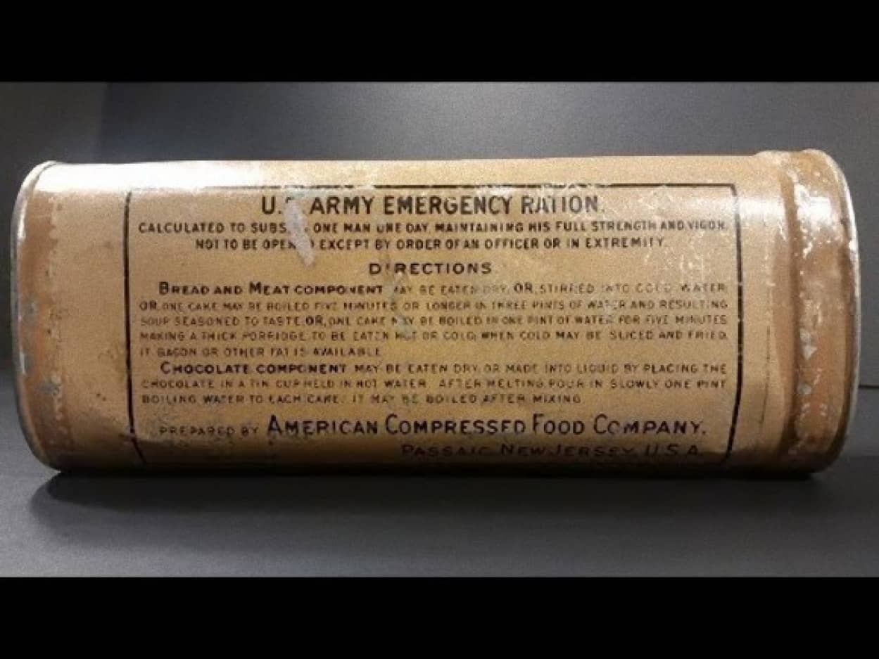 1906年の米陸軍戦闘糧食