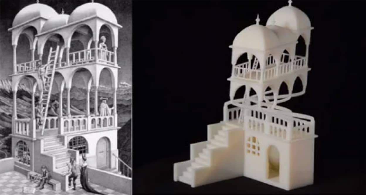 建築不可能と言われるエッシャーのだまし絵を3dプリンタで見事に再現 カラパイア 建築不可能と言われるエッシャーのだまし絵を3dプリンタで見事に再現 カラパイア