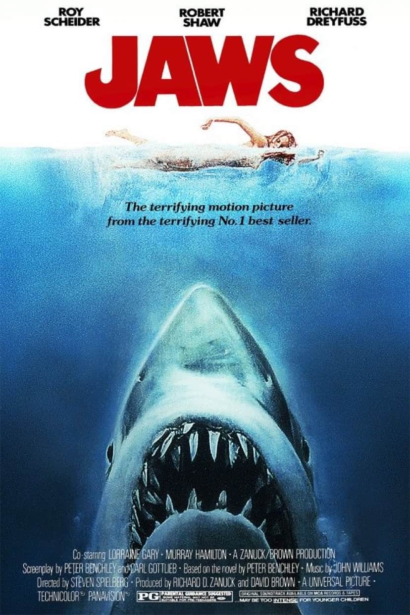 無茶しやがって 映画 ジョーズ のポスターをリアルに再現したくて 本物のイタチザメと超接近して撮影してみた カラパイア