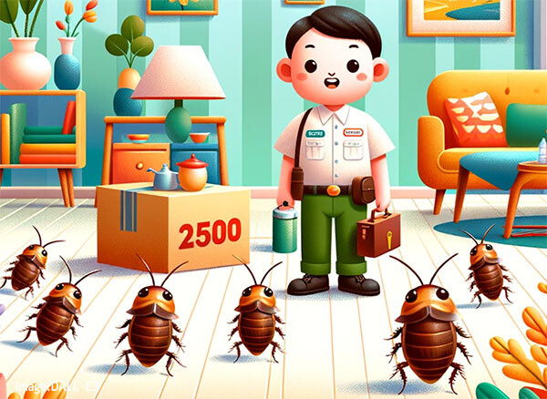 ゴキブリ100匹と1か月間同居できれば38万円を提供します。駆除会社が希望者募集